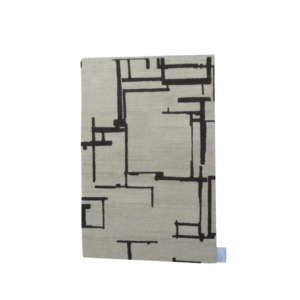 Abstract Scaffold- 4x6 - Non-Dyed Natural 100% Himalayan Wool Hand-Knotted Fairtrade Rug